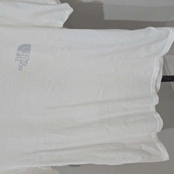 The North Face Classic White Tee With Silver Logo T-Shirt Womens Medium - Picture 5 of 11